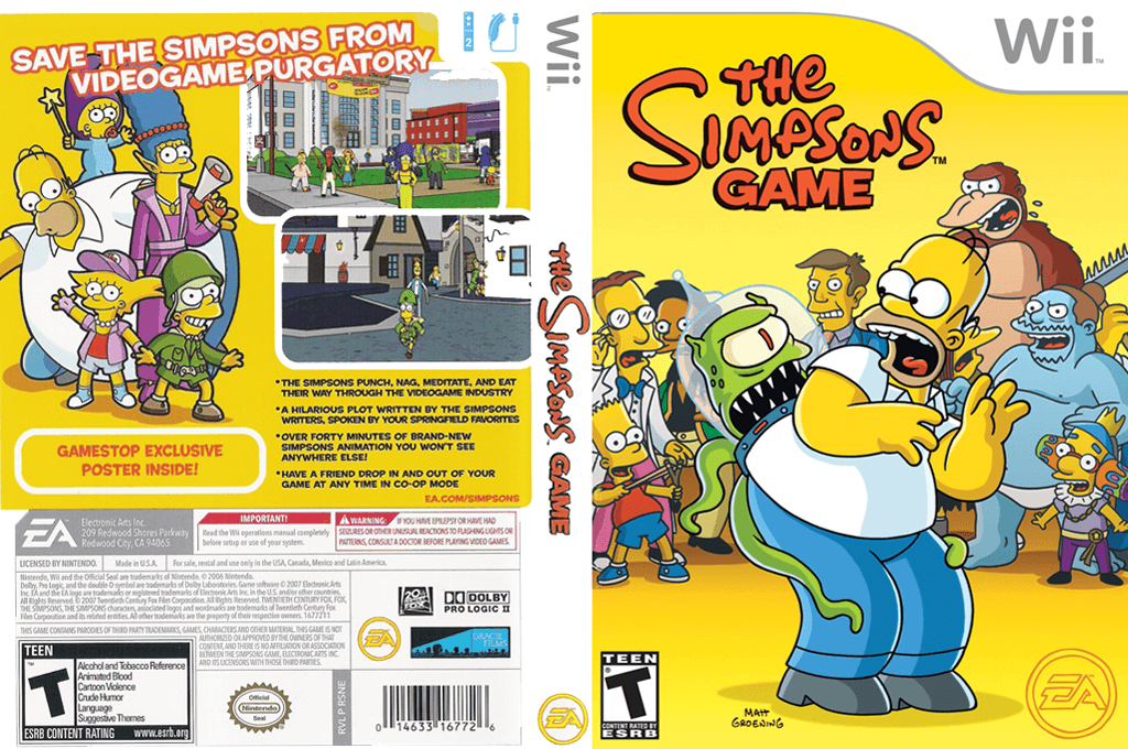 wortel Pech Ijver The Simpsons Game - Wii ROM & ISO - Nintendo Wii Download