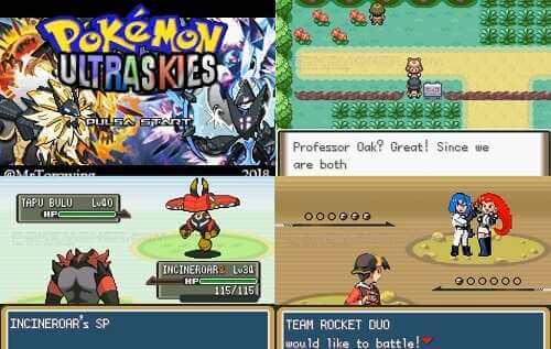 Pokemon Ultra Fire Sun - Gameboy Advance ROMs Hack - Download