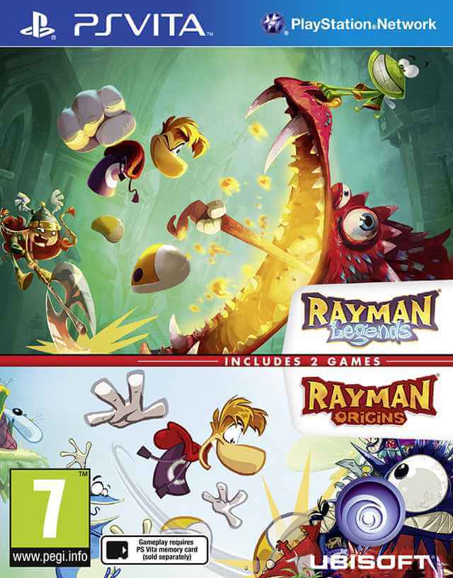 Rayman Legends + Rayman Origins PS Vita (PSV) FR NEW Ubisoft Platform Action