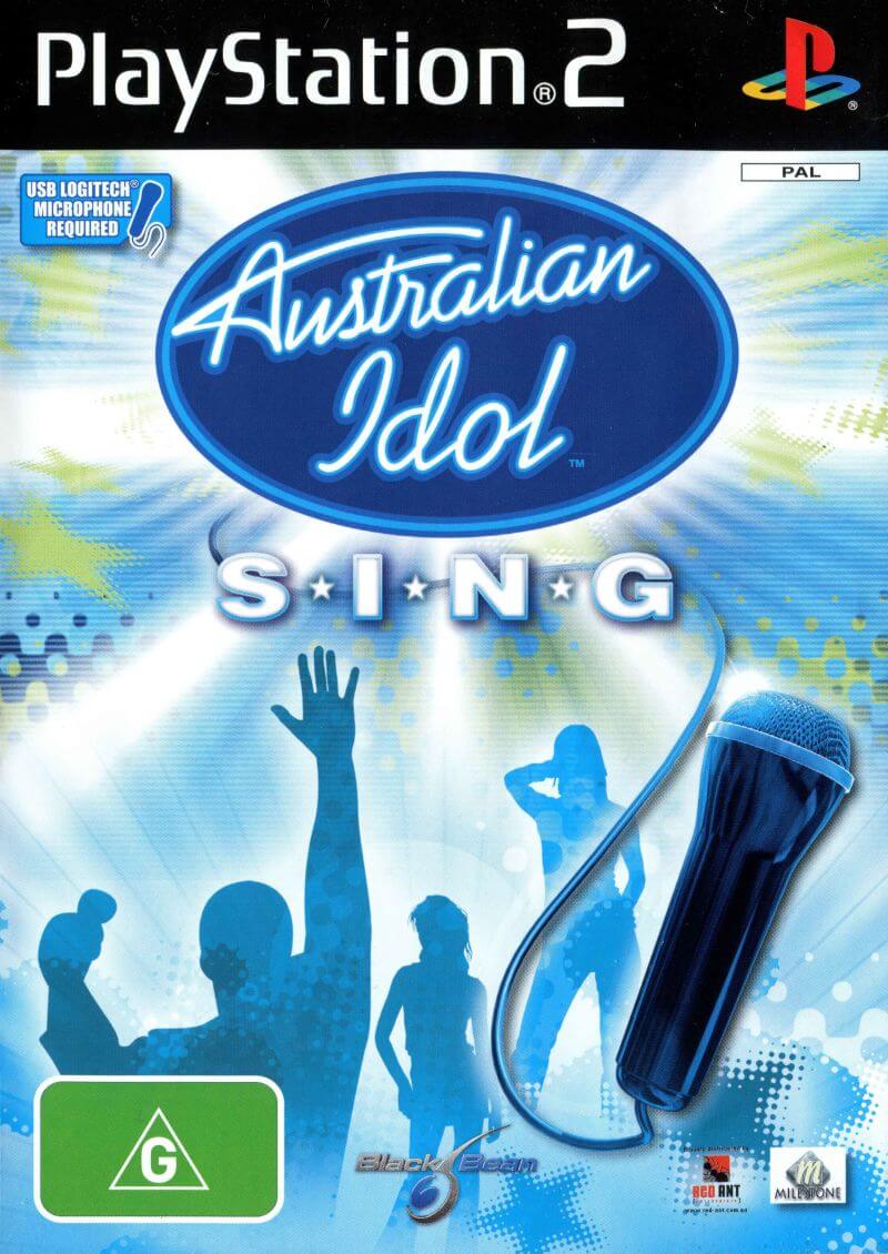 Sing box. Sing PS. Australian-Idol-Sing ps2 Cover NTSC UC.