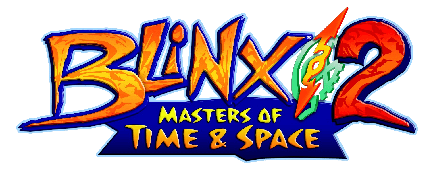 Blinx 2 Masters of time and Space. Time Master. Time Factory. Blinx logo.