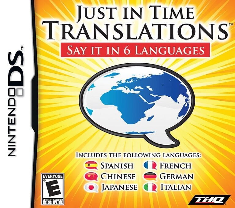 Just in time translations: say it in 6 languages. Learning languages Nintendo DS game. On-time Translator. Learning languages NDS game. Game time перевод