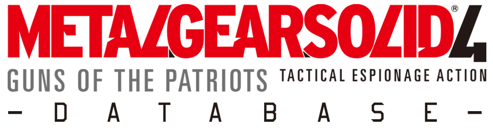 Metal Gear Solid 4 Database