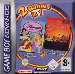 2 Games In 1: Disney Princess + Disney's The Lion King