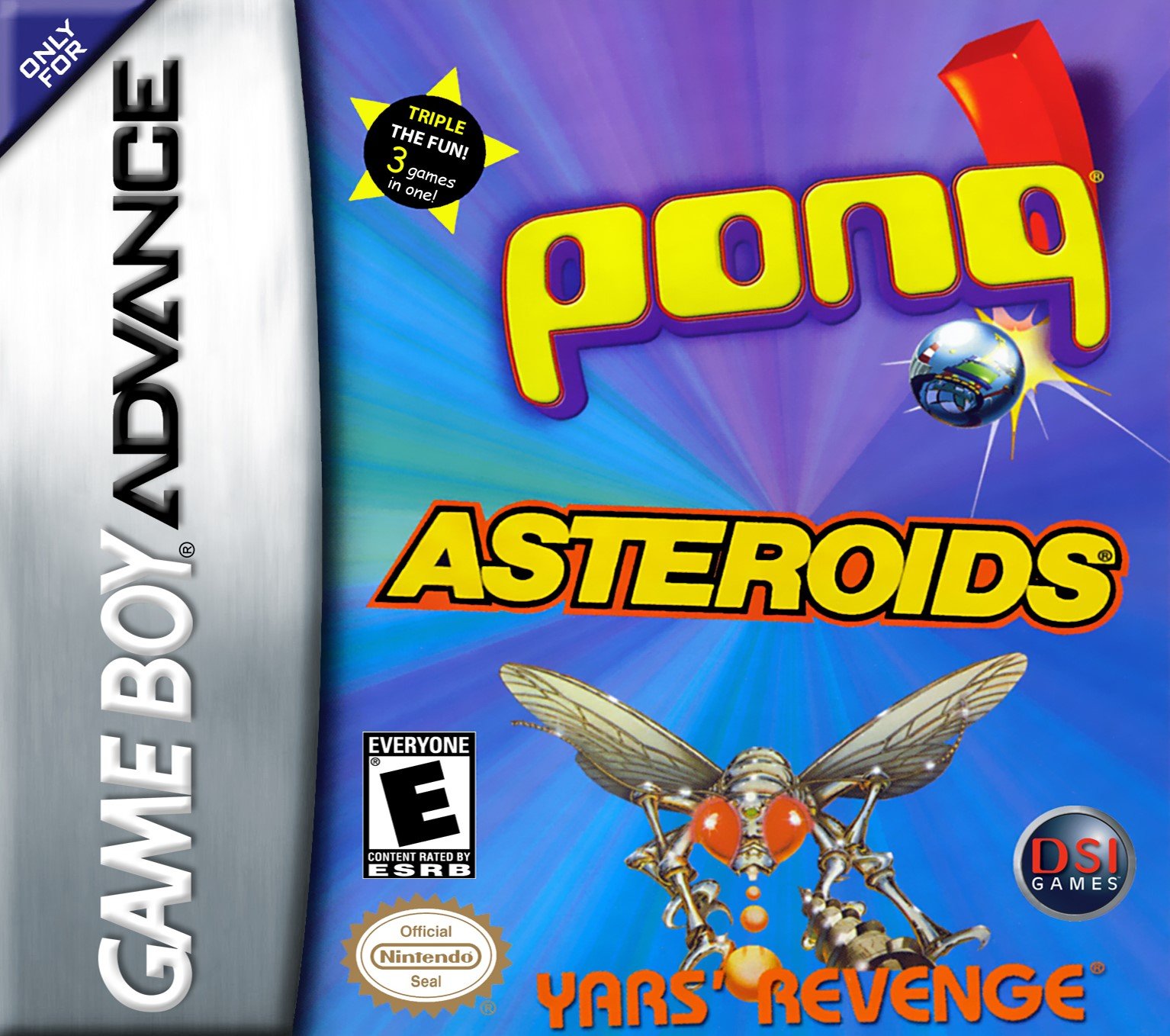 Pong / Asteroids / Yars' Revenge