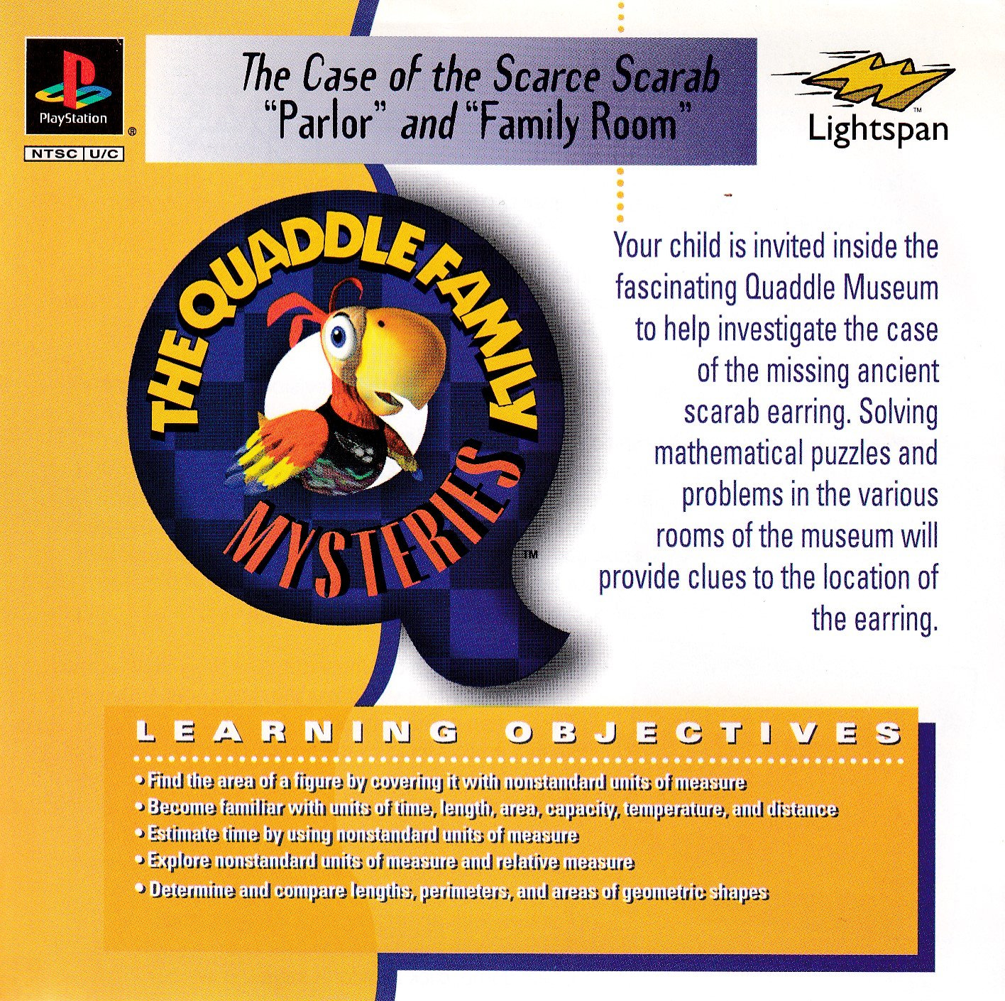 Quaddle Family Mysteries 3: The Case of the Scarce Scarab: Parlor: Family Room