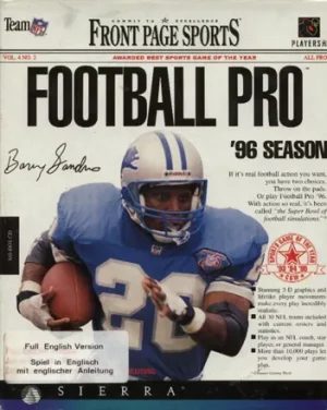 Front Page Sports: Football Pro '96 Season