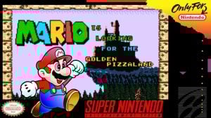 Mario is looking for the Golden Pizzaland