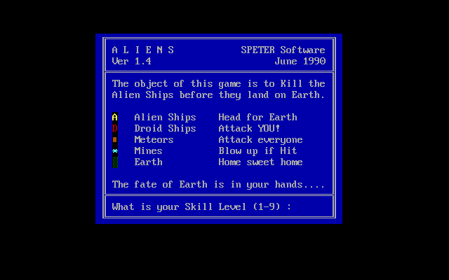 Aliens (Speter Software)