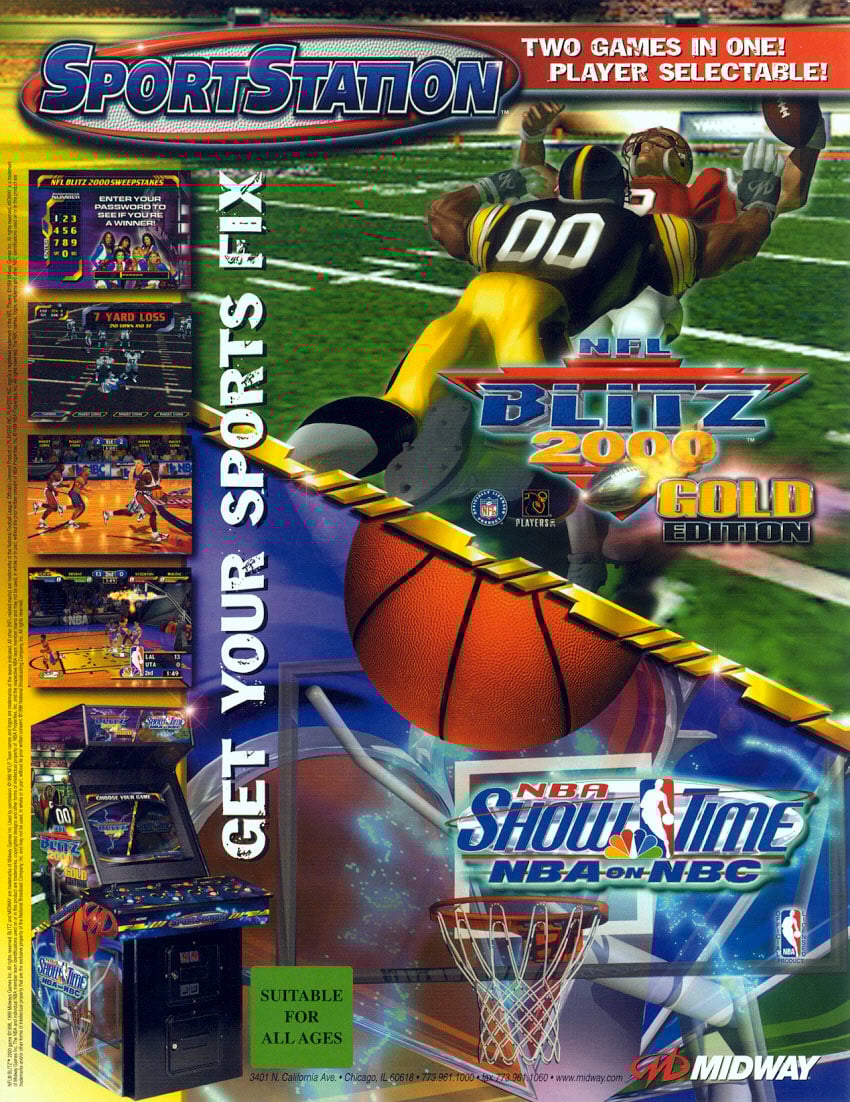 NBA Showtime: NBA on NBC / NFL Blitz 2000: Gold Edition_0
