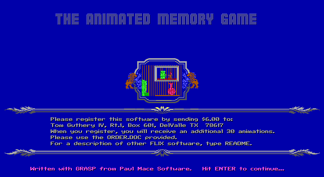 The Animated Memory Game_2