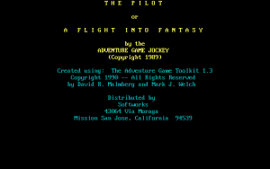 The Pilot, or: A Flight into Fantasy