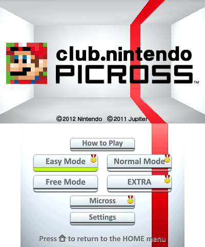 Club Nintendo Picross